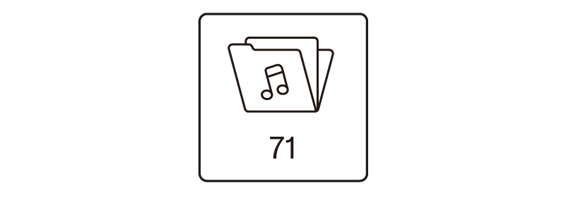 Song icon (71 preset songs)
