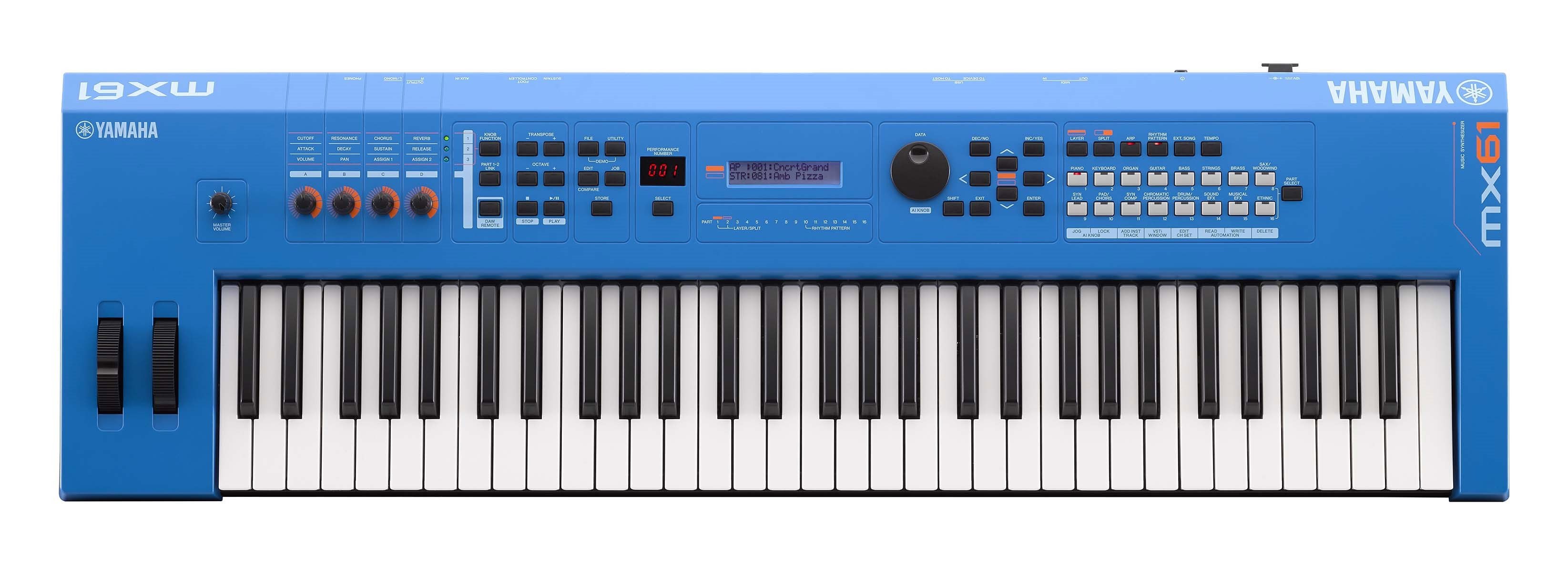 YAMAHA MX61 シンセサイザー 61鍵盤 【専用ソフトケース付属