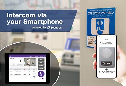 Sistema de intercomunicação para Instalações "Intercom via Smartphone powered by SoundUD"
