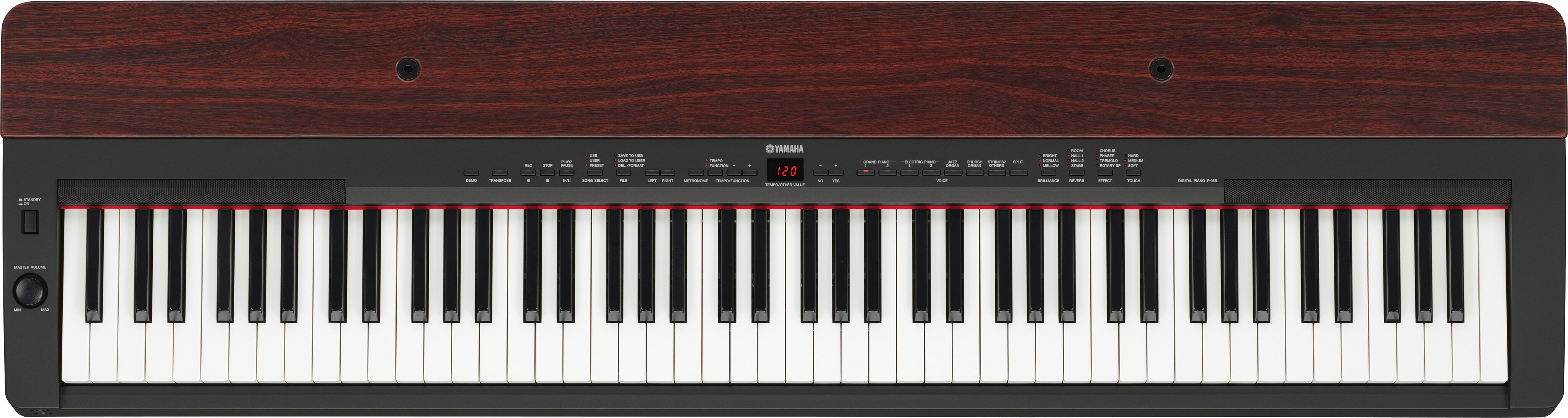 送料込★YAMAHA デジタルピアノ P-155 P-155 - Descrição - Série P - Produtos - Pianos - Yamaha - Brasil