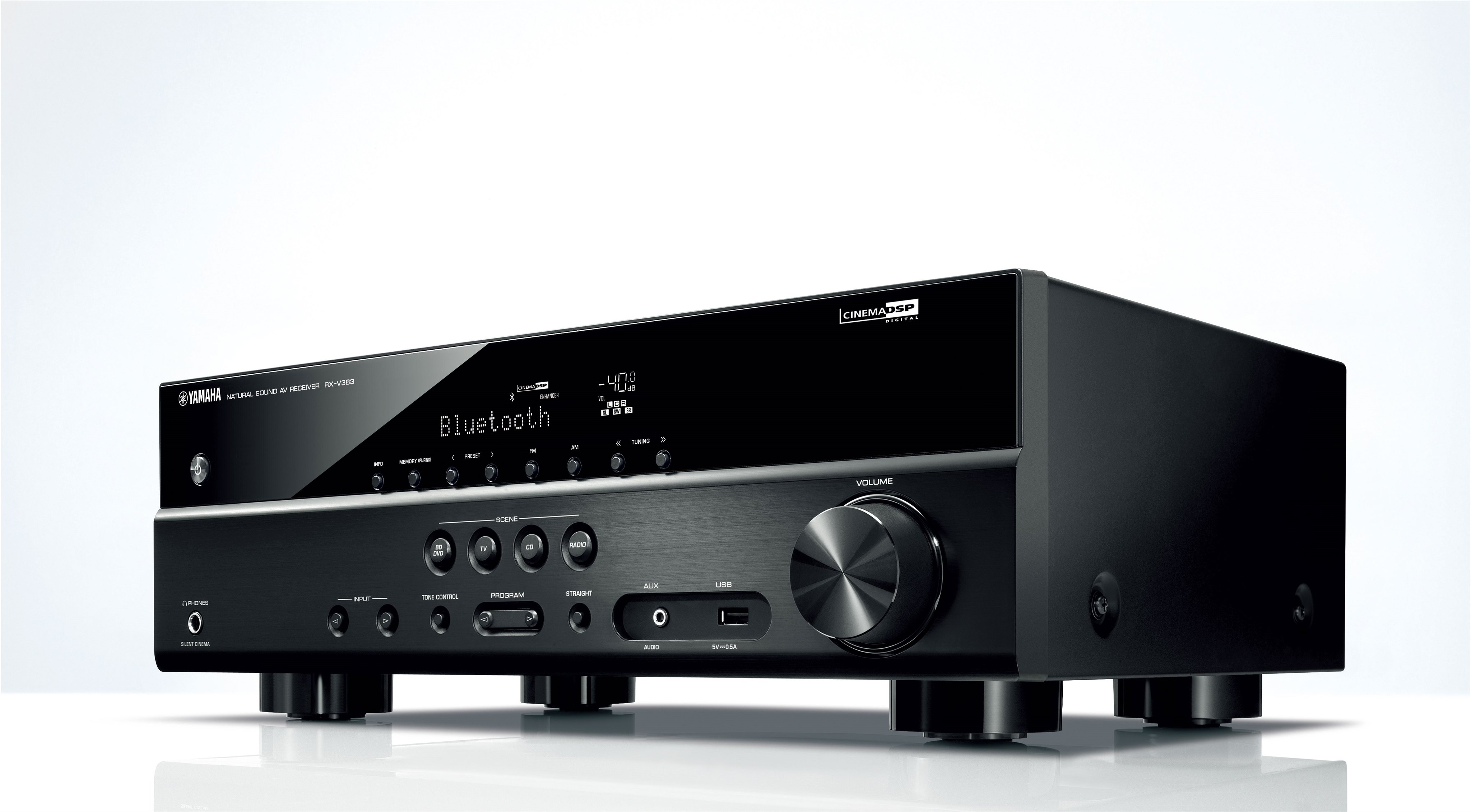 RXV383 Descrição Receivers AV Áudio & Vídeo Produtos Yamaha
