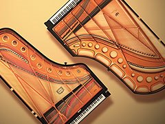 Dois pianos de cauda de nível mundial em um piano digital.