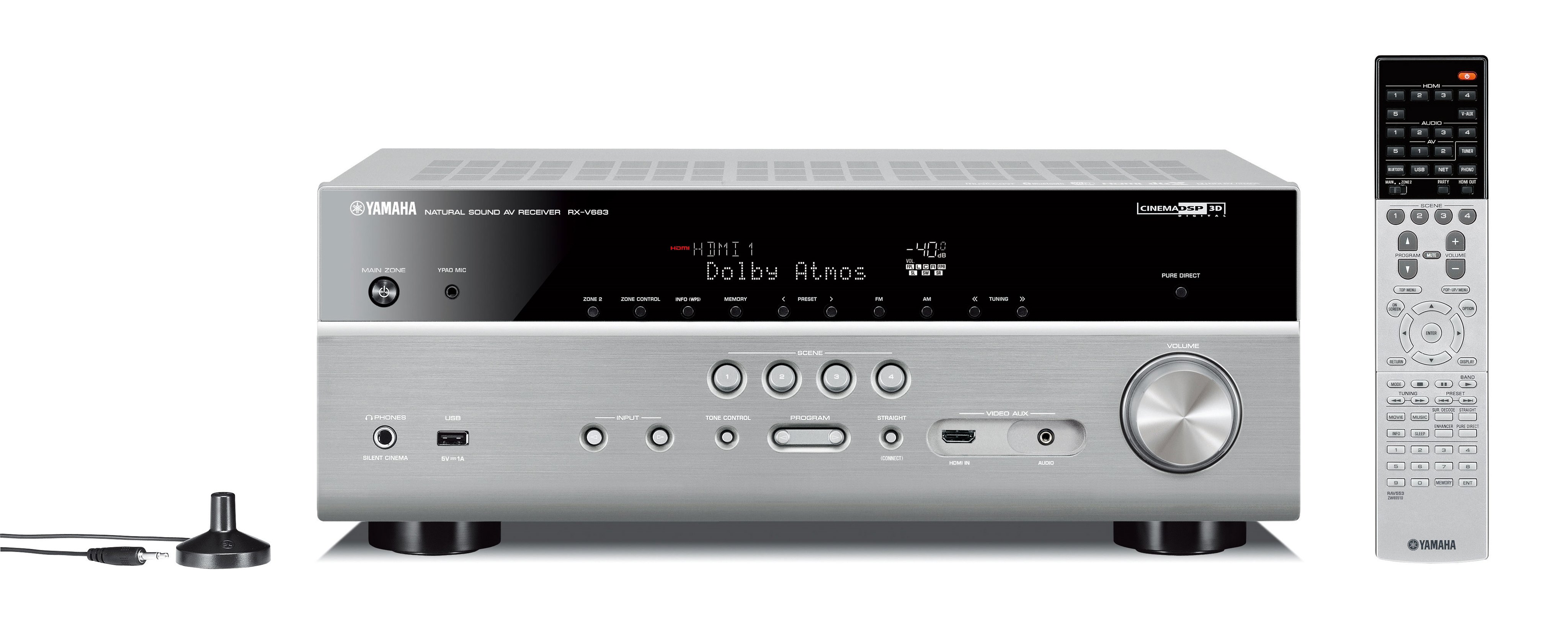 RXV683 Descrição Receivers AV Áudio & Vídeo Produtos Yamaha