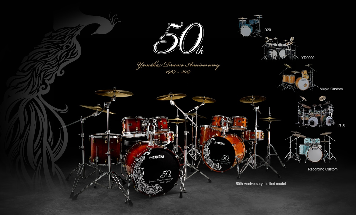 Aniversário de 50 Anos da Yamaha Drums 1967-2017