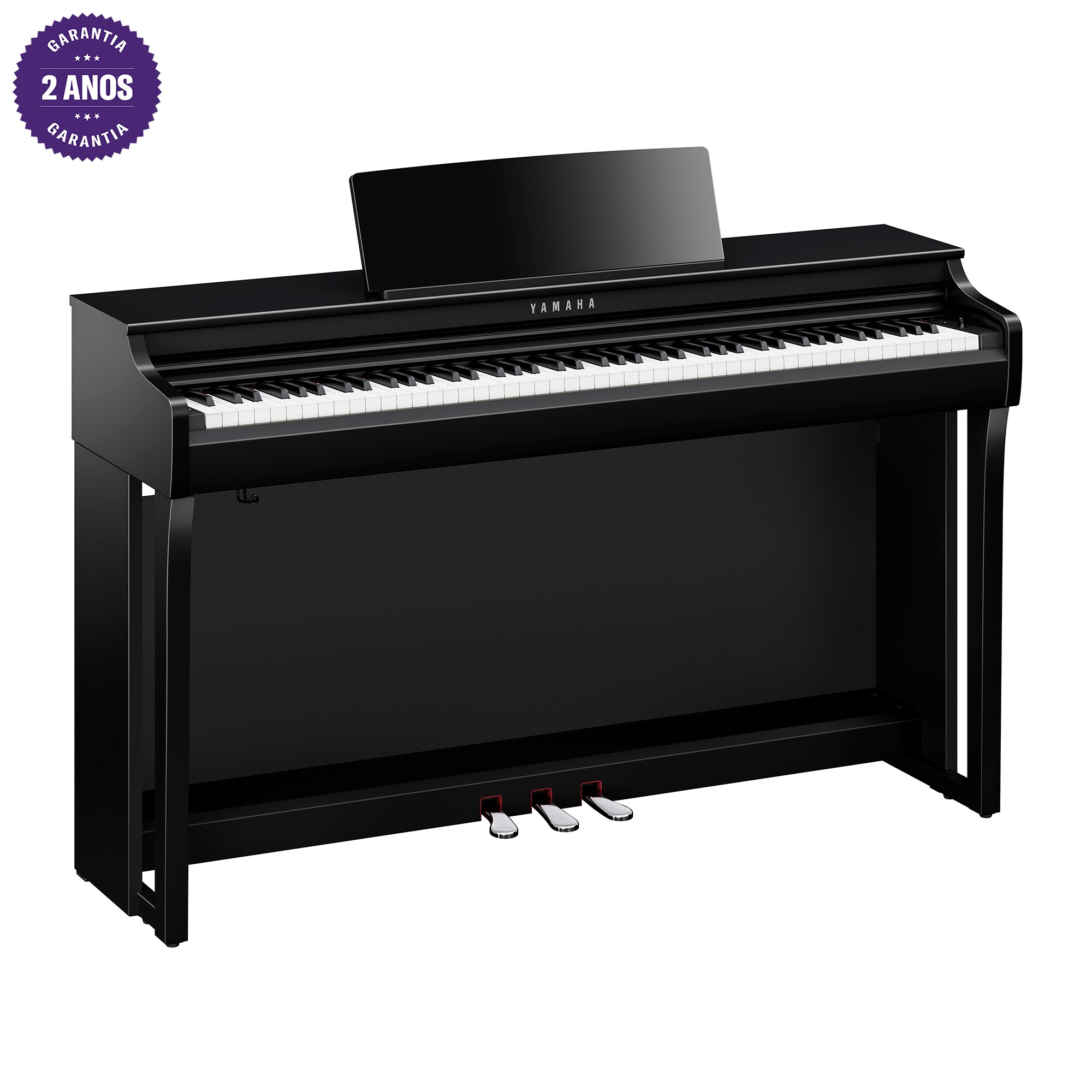 楽器 YAMAHA Clavinova Piano Digital Yamaha Clavinova CLP-785B Preto Fosco 88 Teclas com