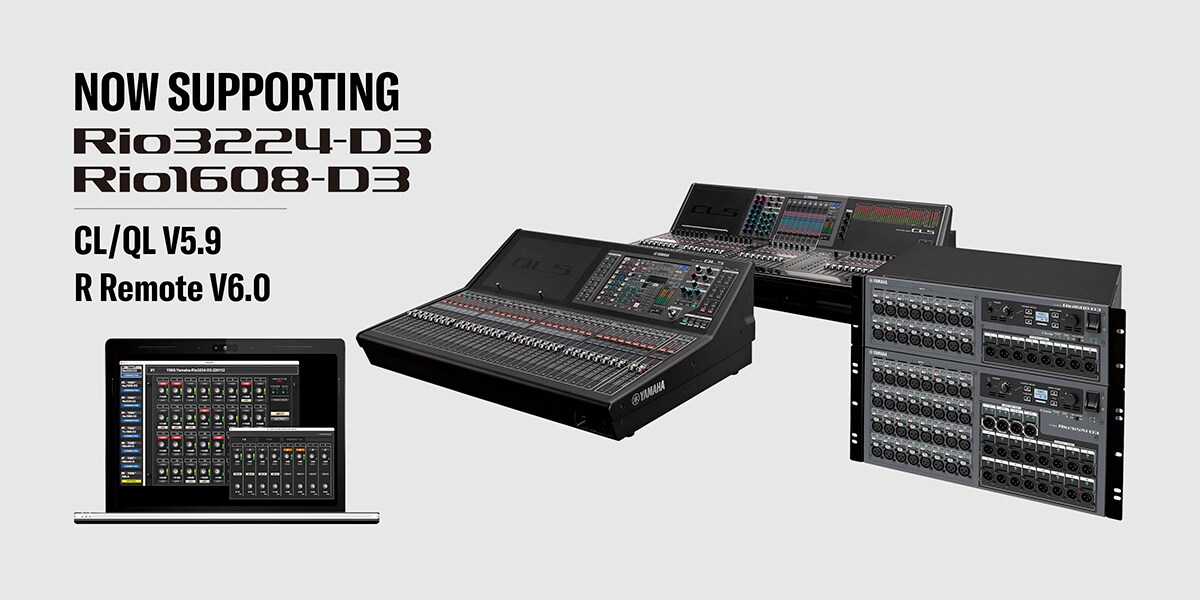 O novo firmware do mixer CL/QL e o software R Remote são