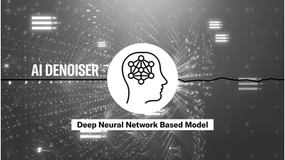 Ilustração representando o conceito de AI Denoiser