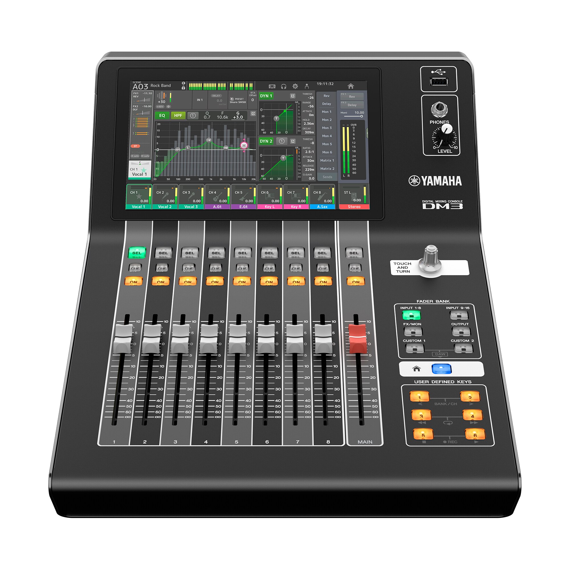 Série DM3 - Especificações - Mixers - Produtos - Áudio - Yamaha