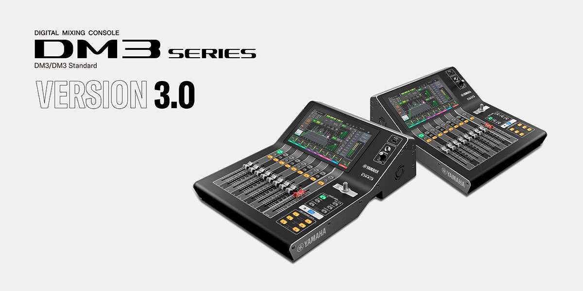 O firmware da série DM3 da Yamaha, versão 3.0, adiciona automixer