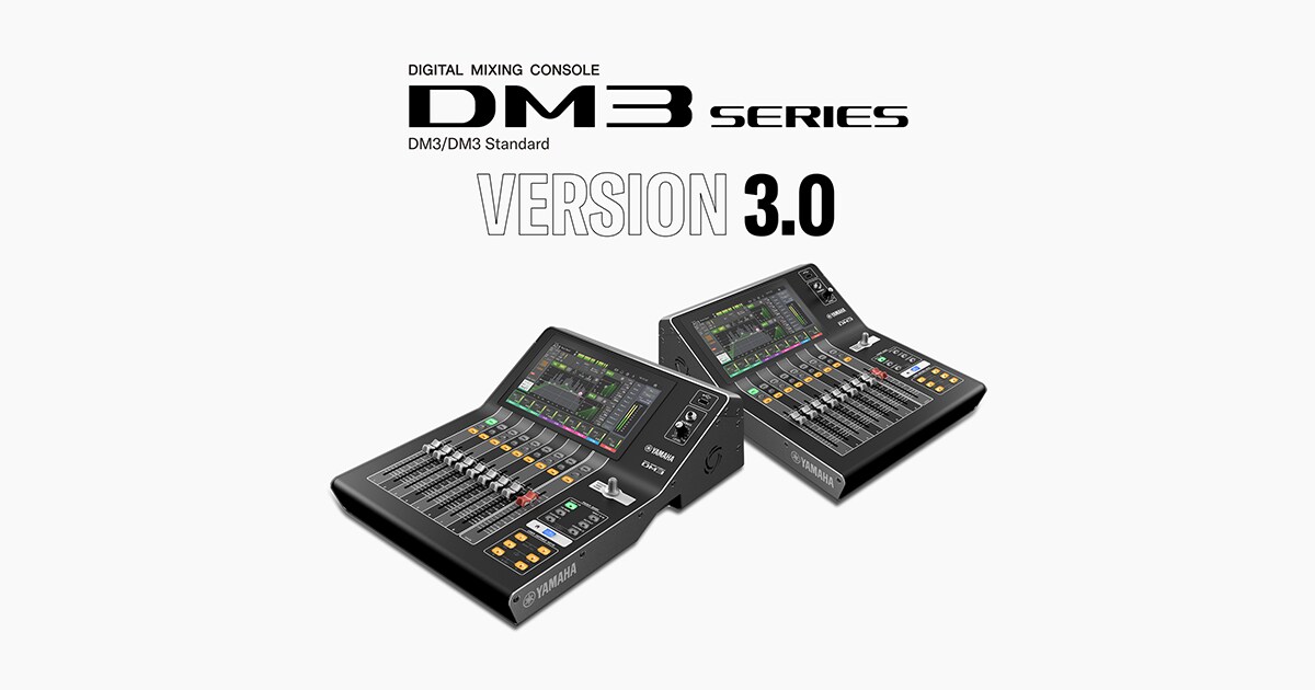 O firmware da série DM3 da Yamaha, versão 3.0, adiciona automixer