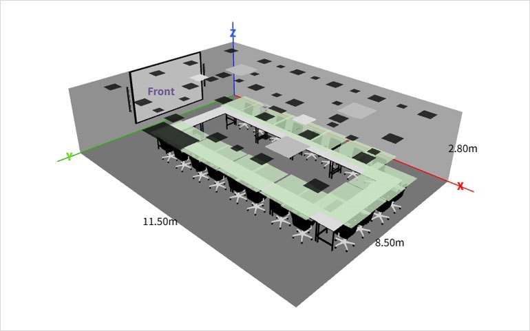 Interface do navegador mostrando Auto Design e Setup para Voice Lift do ProVisionaire Plan para ADECIA