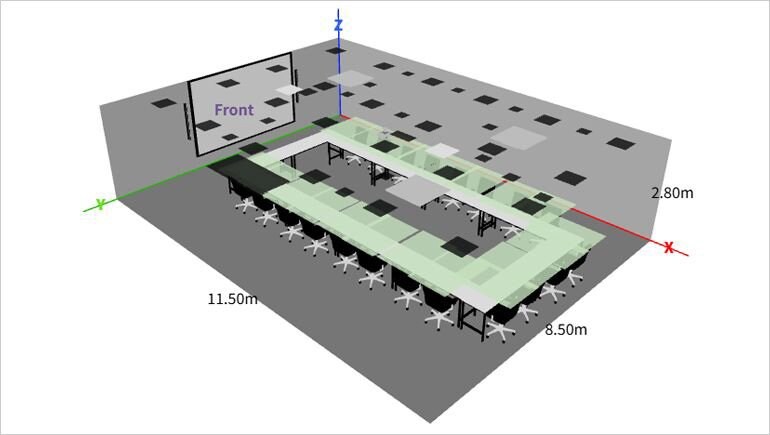 Interface do navegador mostrando Auto Design e Setup para Voice Lift do ProVisionaire Plan para ADECIA