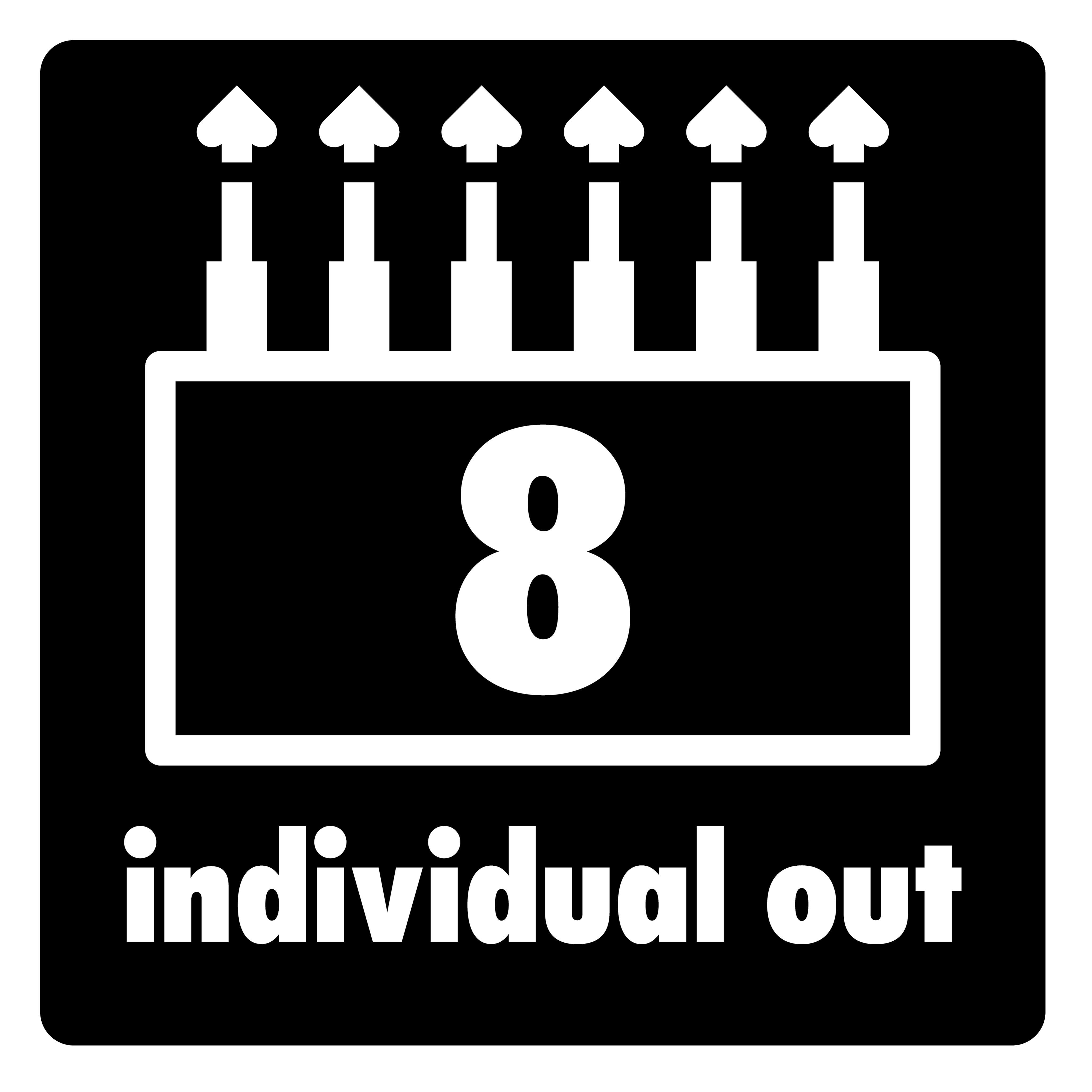 Oito saídas para enviar canais de bateria e efeitos separadamente para o PA