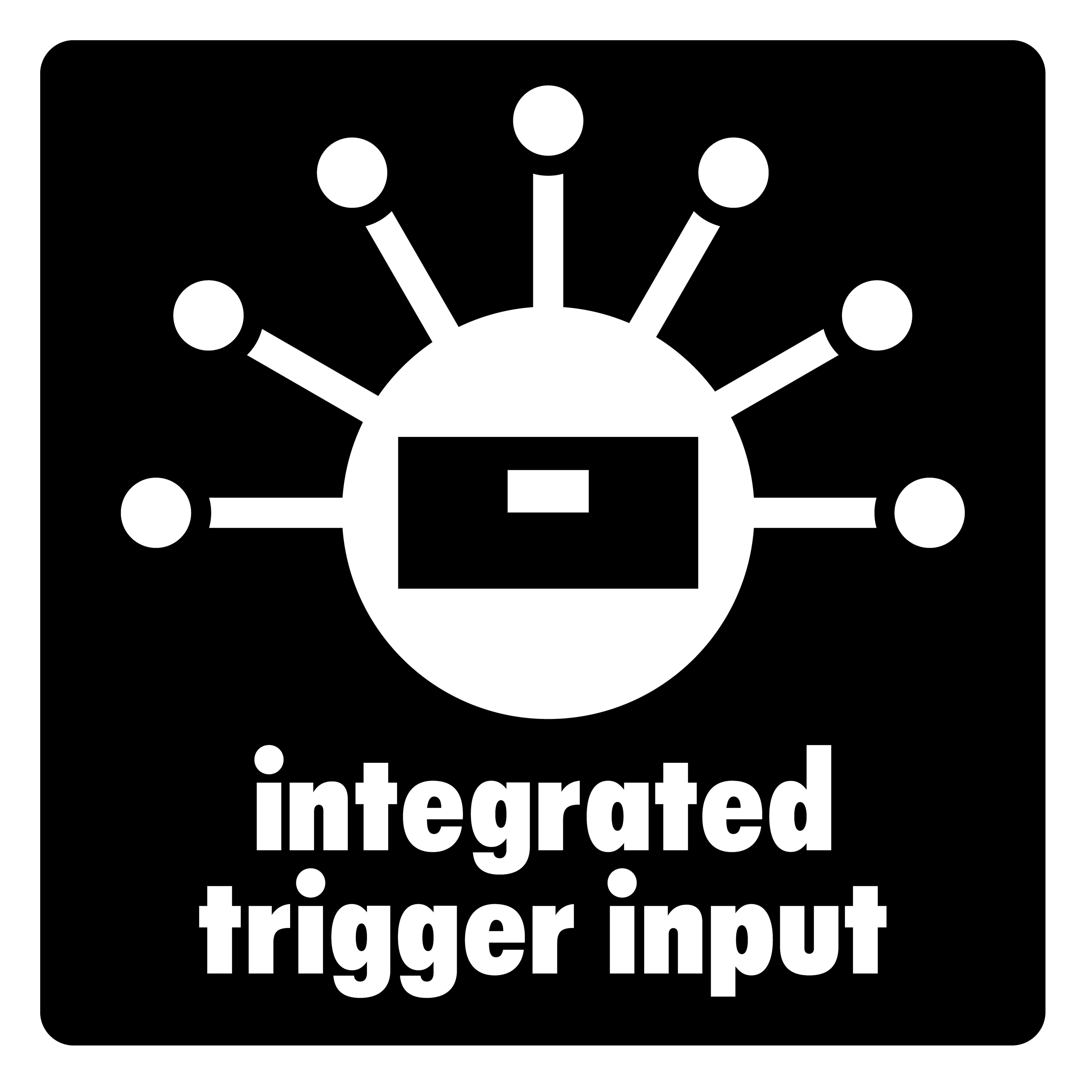 Entradas de trigger flexíveis para bateria híbrida moderna.
