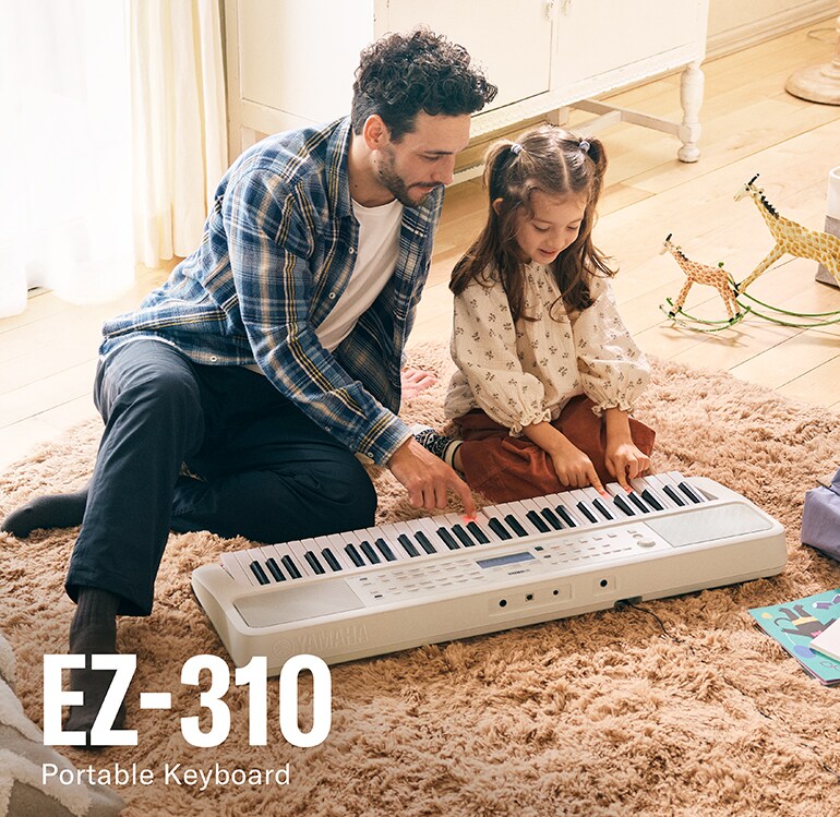 Yamaha EZ-310 電子ピアノ 本体 ACアダプター付き EZ-310 - Descrição - Teclados Portáteis - Produtos - Teclados