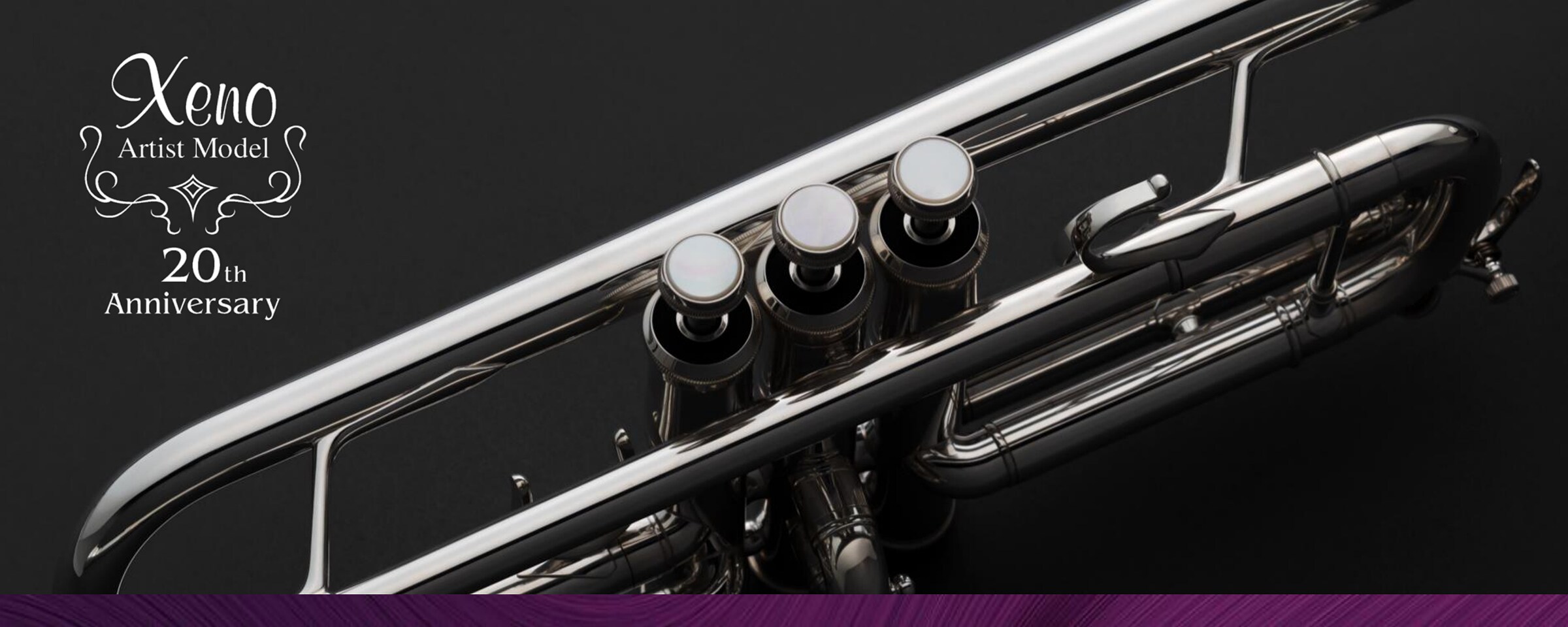 Imagem principal do site especial sobre trompetes Yamaha