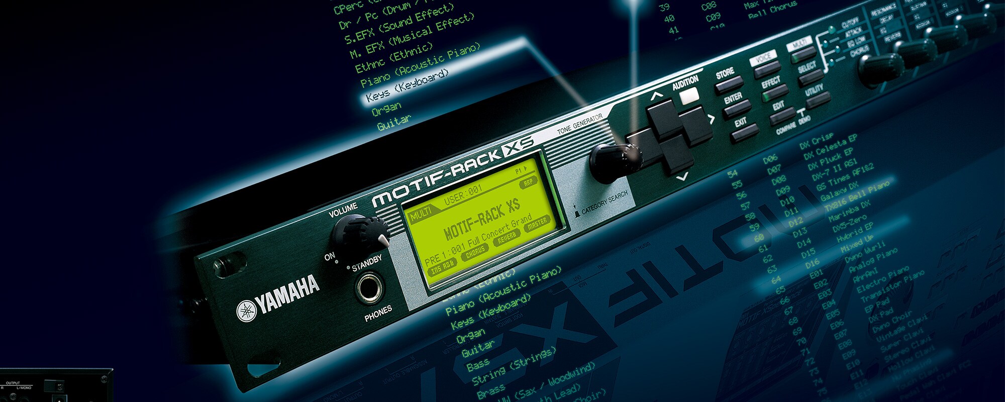 【レア】YAMAHA motif rack xs MOTIF-RACK XS - Descrição - Sintetizadores - Produtos - Teclados