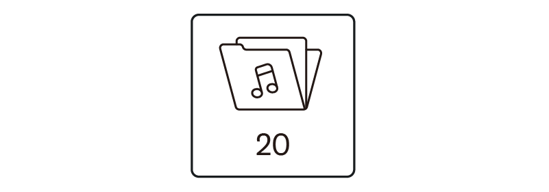 Song icon (20 preset songs)