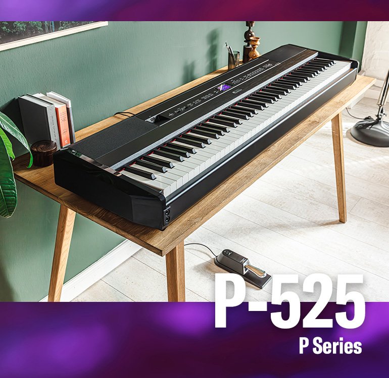 YAMAHA P-525 ステージピアノ　純正スタンド付 P-525 - Especificações - P Series - Pianos - Instrumentos