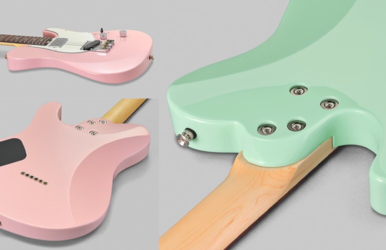 Formato do corpo da Pacifica SC Standard Plus com contornos para melhor tocabilidade