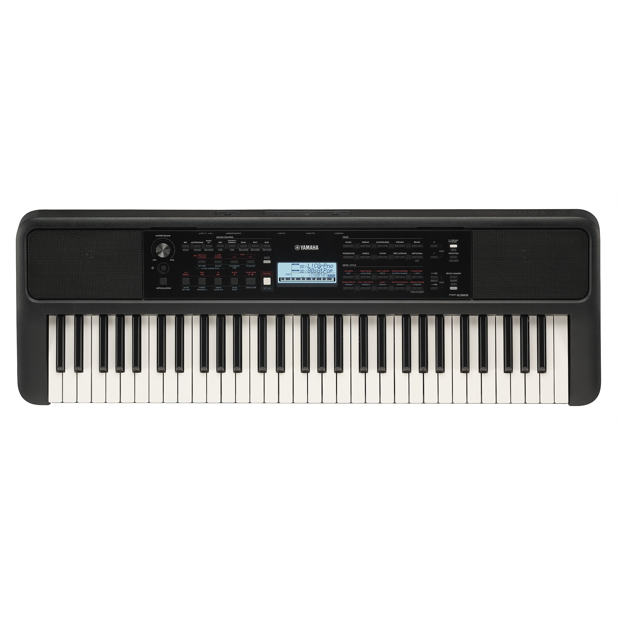 Yamaha PSR - E383 ヤマハPSR-E383 PSR-E383 - Descrição - Teclados Portáteis - Produtos - Teclados
