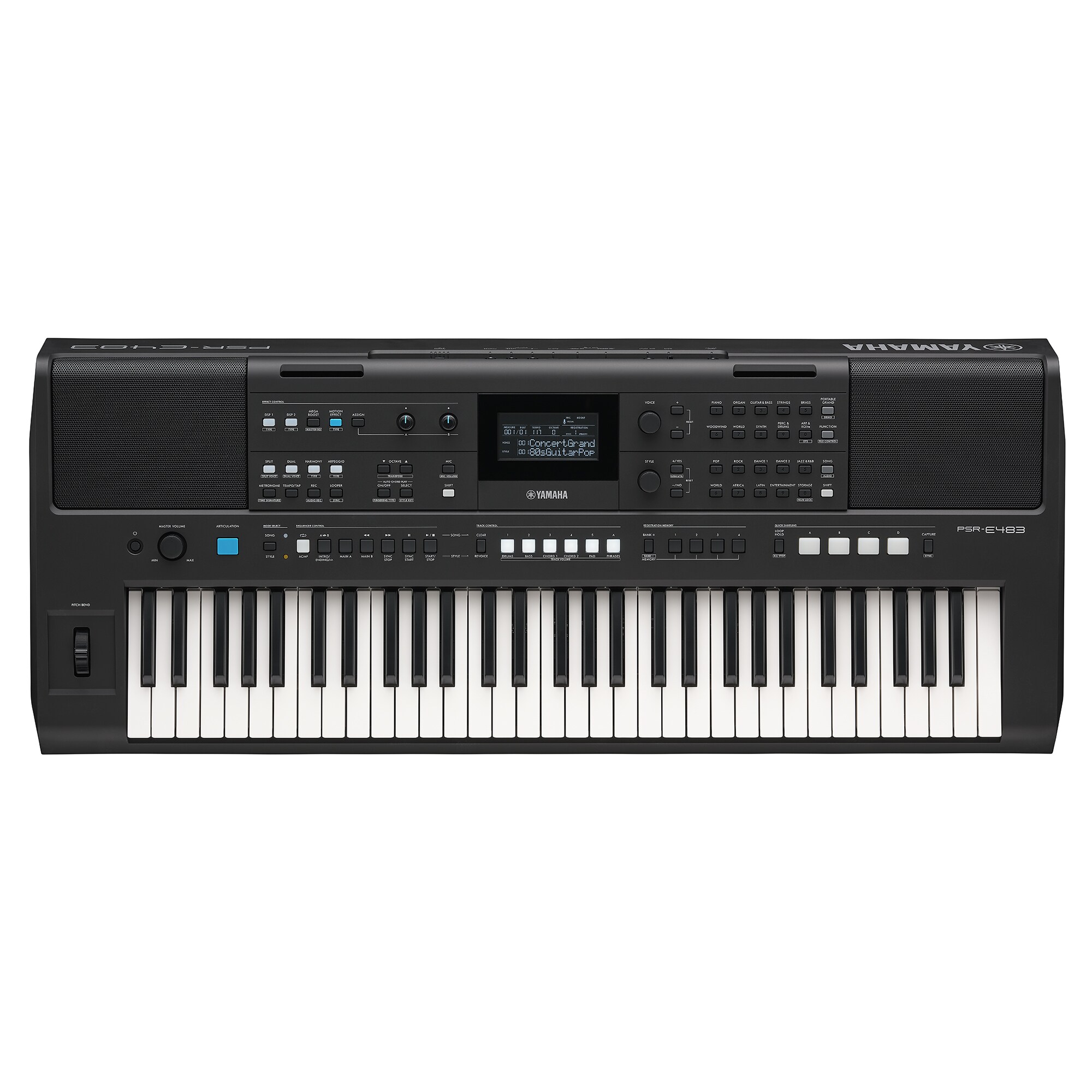 鍵盤楽器 Yamaha midi XGlite psrae233 PSR-E483 - Descrição - Teclados Portáteis - Produtos - Teclados
