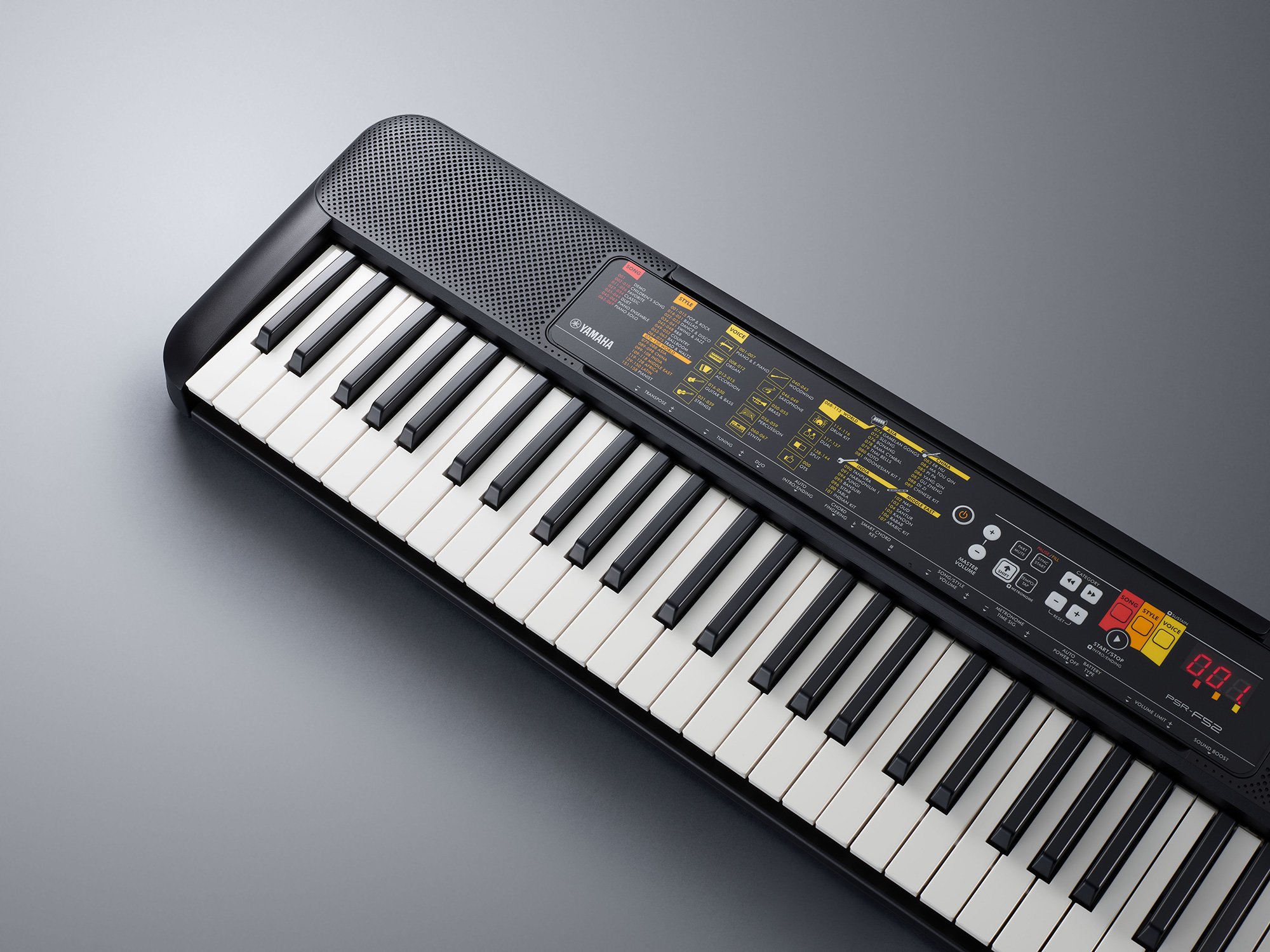 Teclado Musical Yamaha PSR-F52 com Suporte - Super Sonora