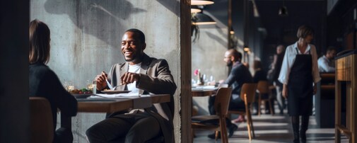 Imagem de cenário de restaurante