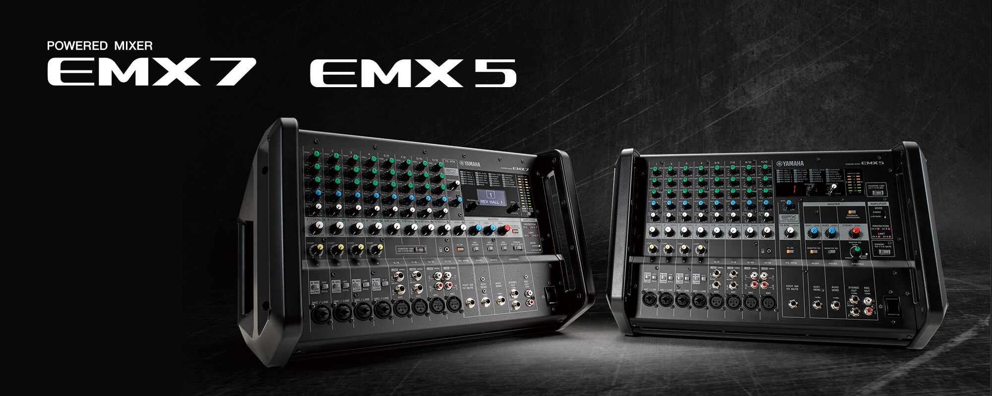 EMX7/EMX5 - Descrição - Consoles de Mixagem - Produtos - Áudio