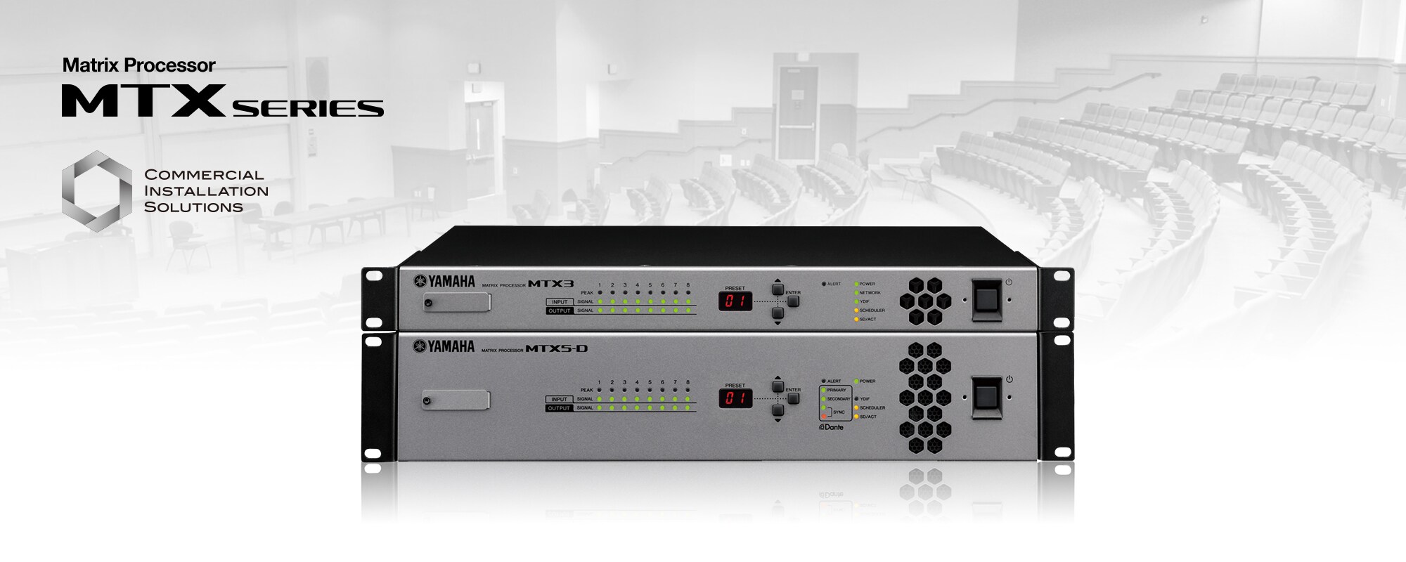 MTX Séries - Descrição - Processadores - Produtos - Áudio - Yamaha