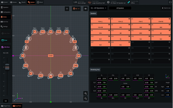Yamaha Sound xR Image: Conversão de área de renderização
