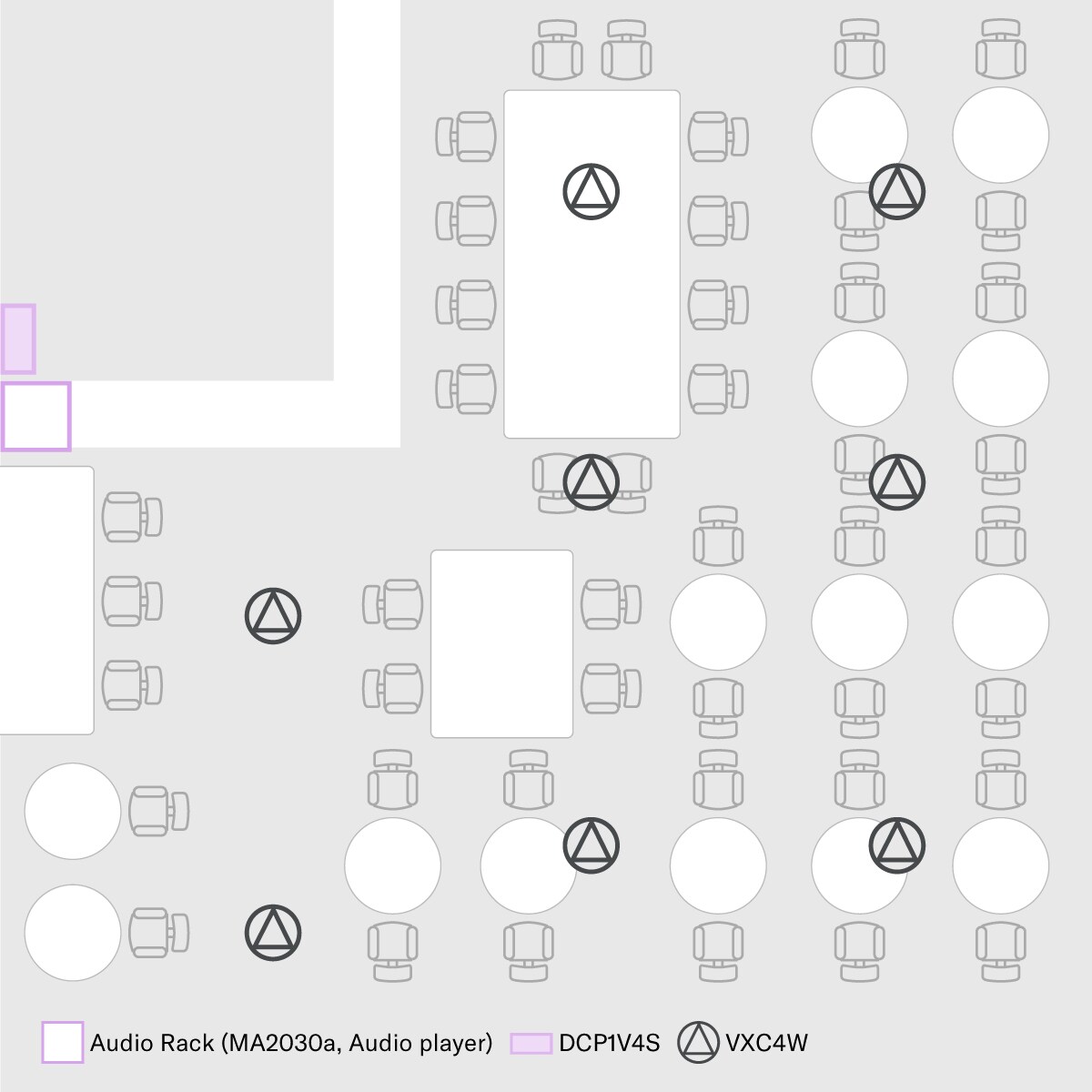 Música ambiente de zona única