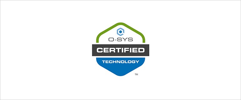 Logotipo certificado Q-SYS