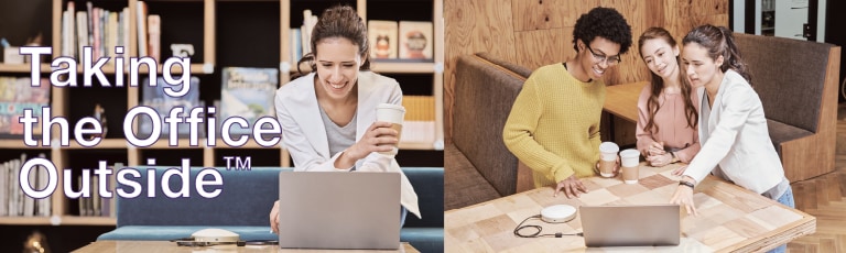 Um link de banner para o PDF do Catálogo do viva-voz portátil USB e Bluetooth YVC-200.