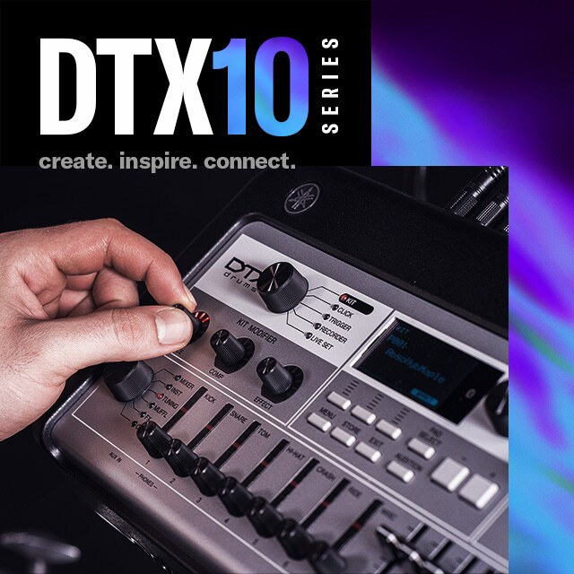 Série DTX10 - Descrição - Kits de bateria eletrônica - Produtos
