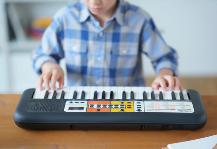 Teclado infantil yamaha pssf30 musical elétrico profissional