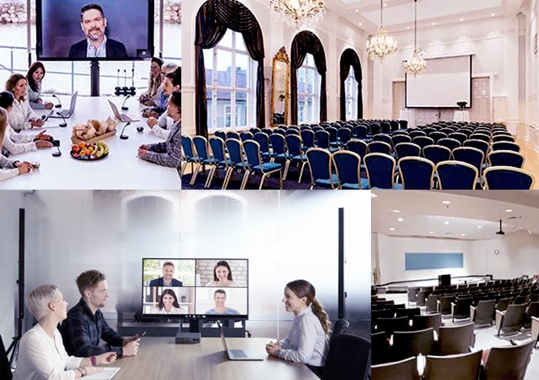 Linha flexível cobrindo espaços de todos os tamanhos, da entrada à saída