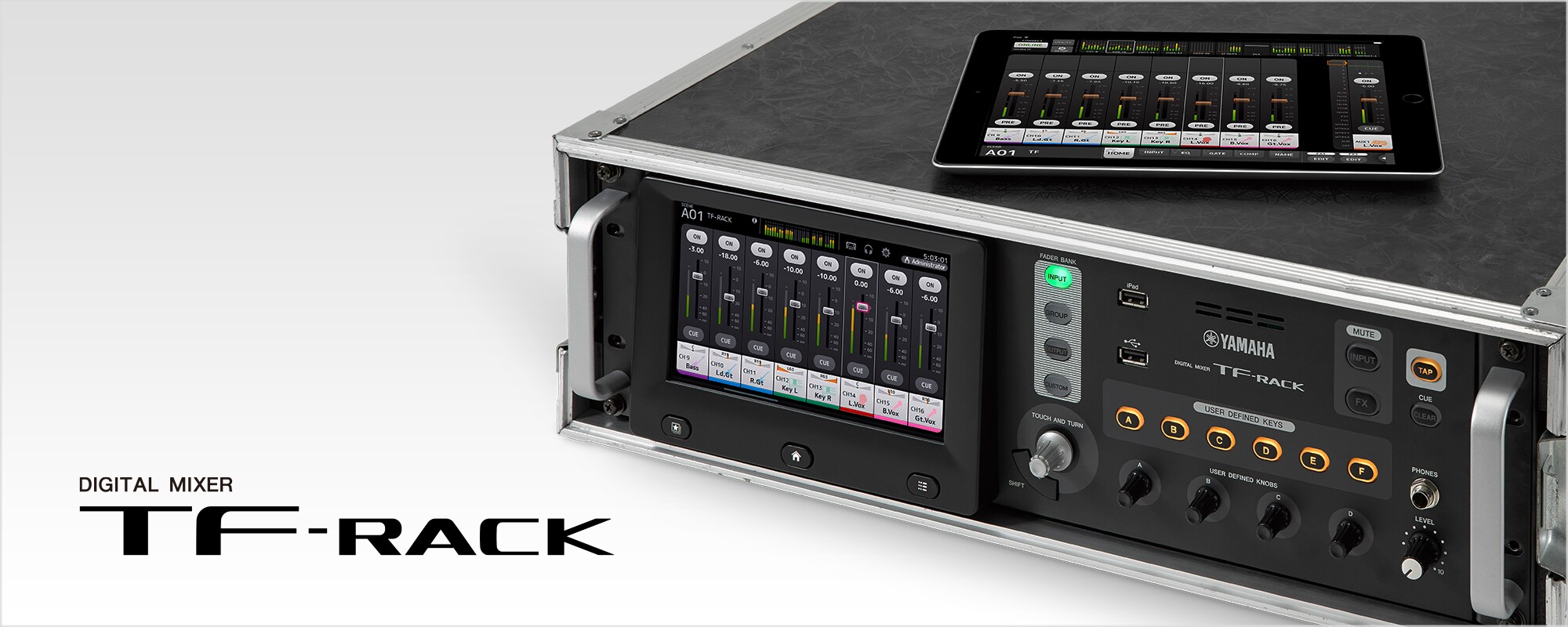 TF-RACK - Descrição - Consoles de Mixagem - Produtos - Sistema de