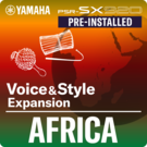 África (pacote de expansão pré-instalado - dados compatíveis com o Yamaha Expansion Manager)
