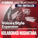 Kolaborasi Nusantara (pacote de expansão pré-instalado - dados compatíveis com o Yamaha Expansion Manager)
