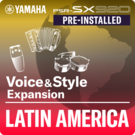 América Latina (Pacote de Expansão pré-instalado - dados compatíveis com o Yamaha Expansion Manager)