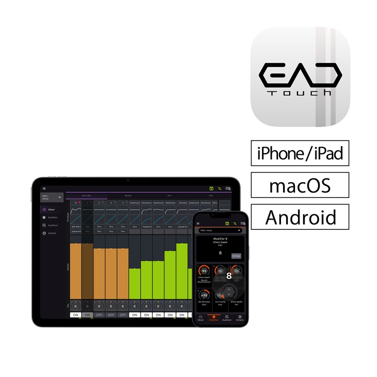 Ícone e tela de controle do App EAD Touch