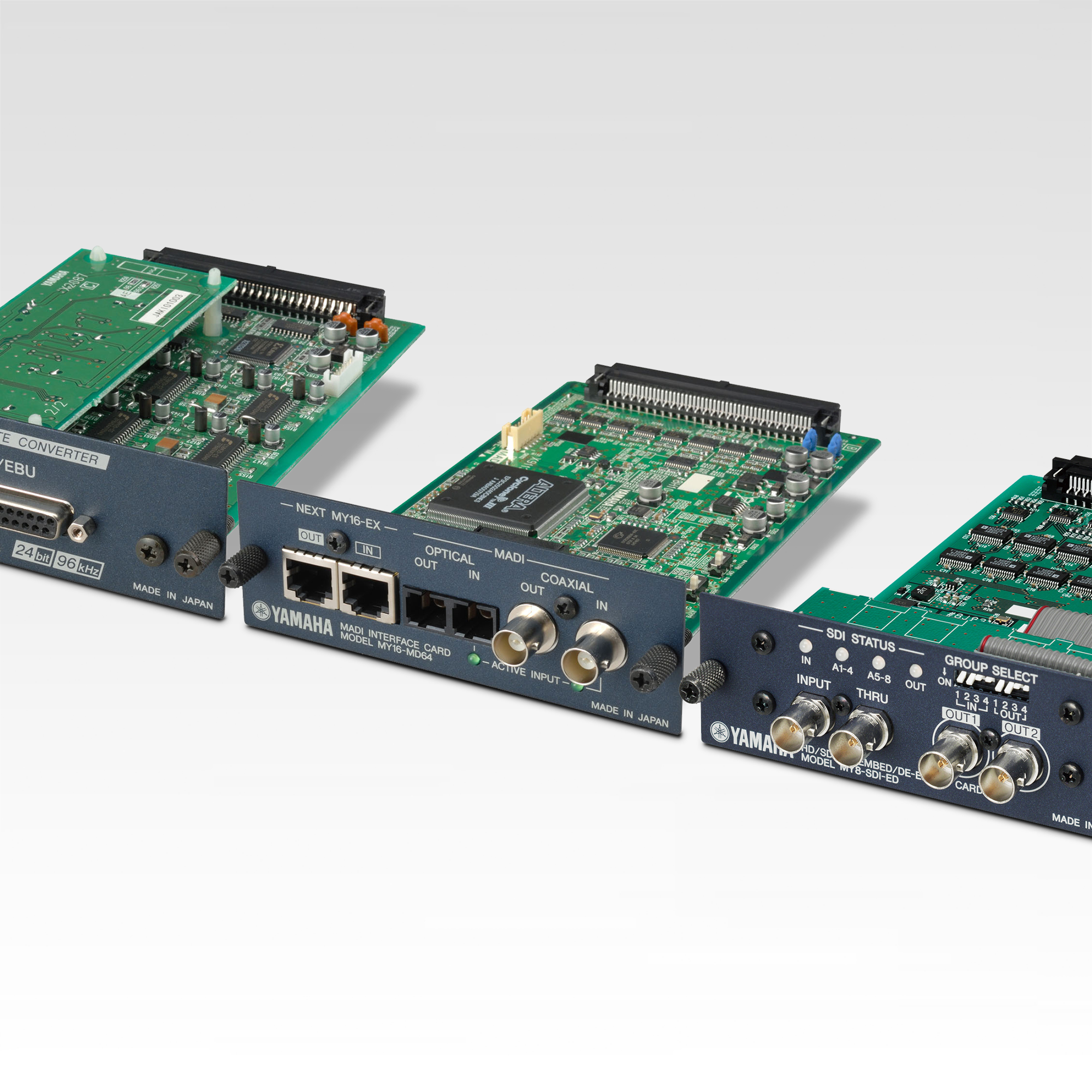 Digital Cards - Descrição - Interfaces - Produtos - Áudio - Yamaha