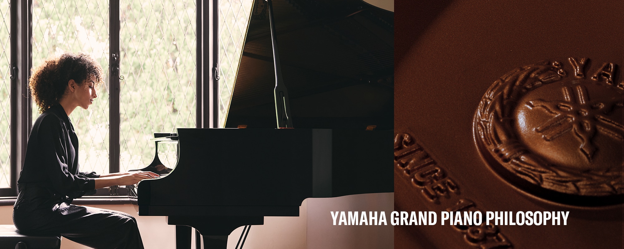Visual principal da Filosofia do Piano de Cauda Yamaha
