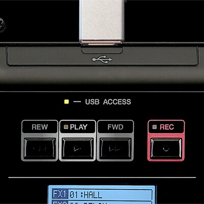 Gravação e reprodução de dispositivo USB