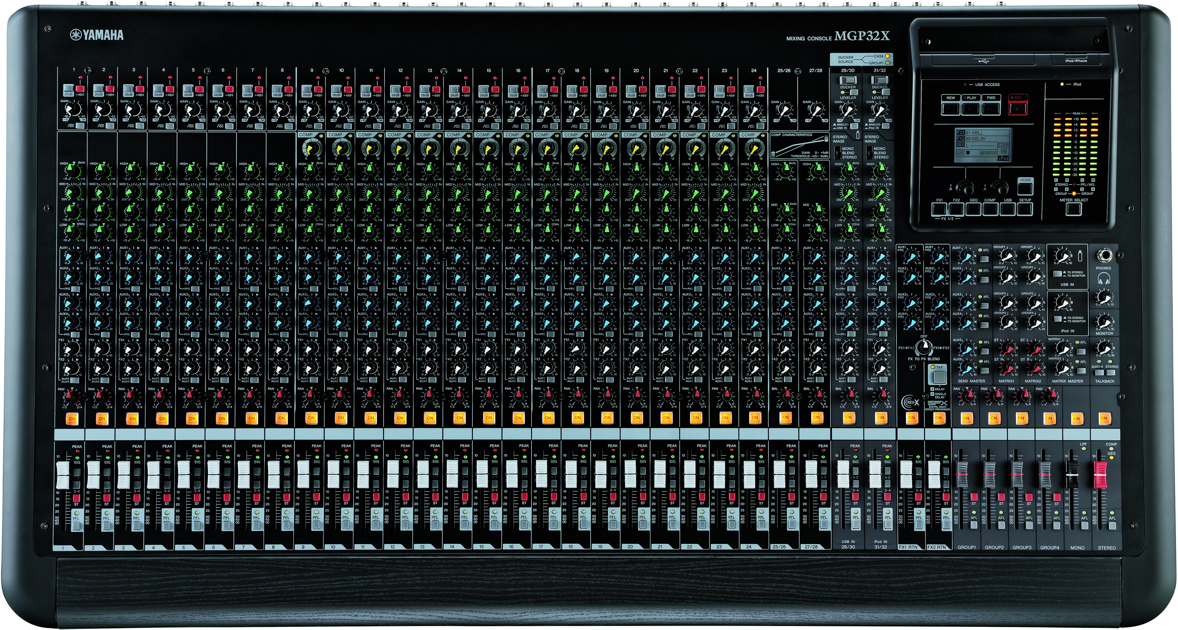 配信機器・PA機器・レコーディング機器 Yamaha MGP32X MGP Series - Descrição - Mixers - Produtos - Áudio - Yamaha