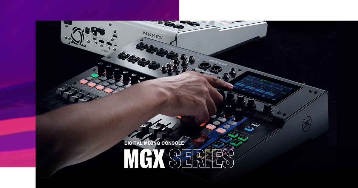 YAMAHA MGシリーズ Série MGX - Descrição - Consoles de Mixagem - Produtos - Sistema