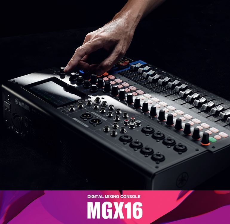 Console de mixagem digital de 22 canais Yamaha MGX16