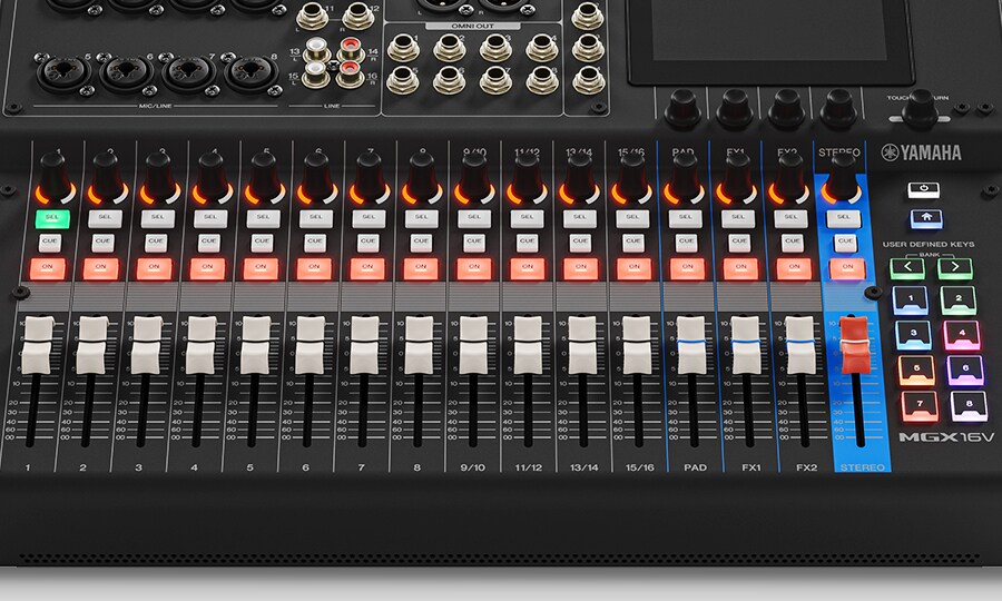 Yamaha MGX16V: Potência. Capacidade. Versatilidade.