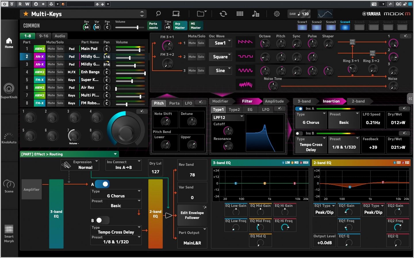 Screenshot of the product interface
